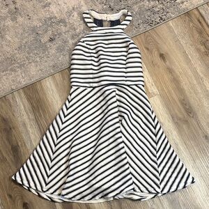 Sequin Hearts Striped Halter Dress